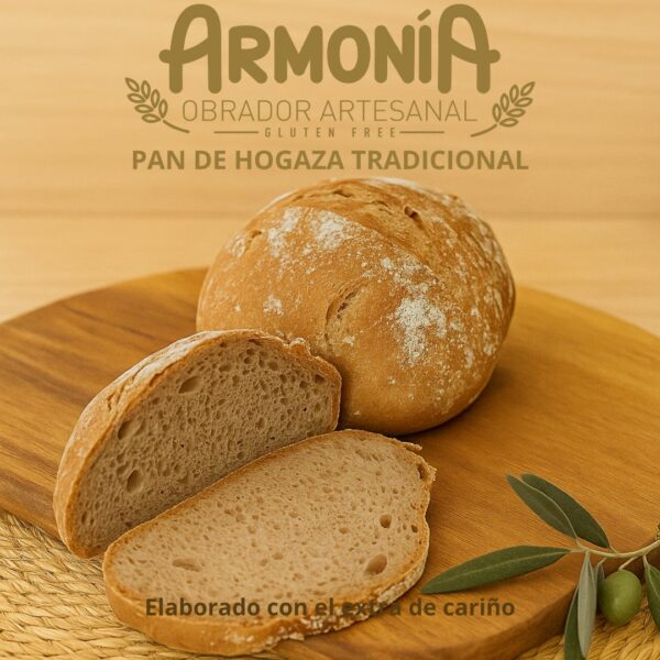 Pan de hogaza tradicional artesanal sin gluten