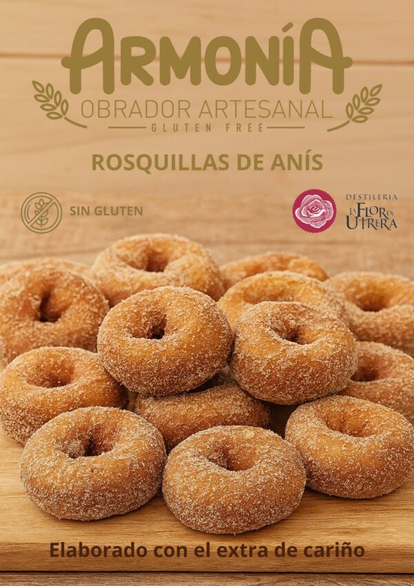 Rosquillas de anís sin gluten artesanas de Obrador Armonía